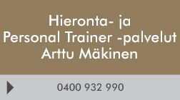 Hieronta- ja Personal Trainer -palvelut Arttu Mäkinen